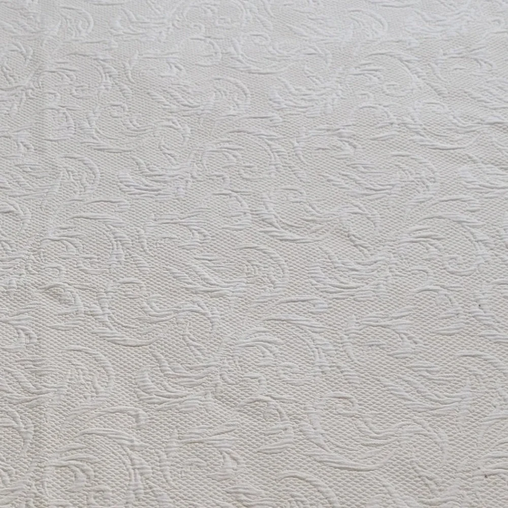 VTG Peacock Alley Bedspread Full‎ Matelasse White Yellow Portugal 100% Cotton